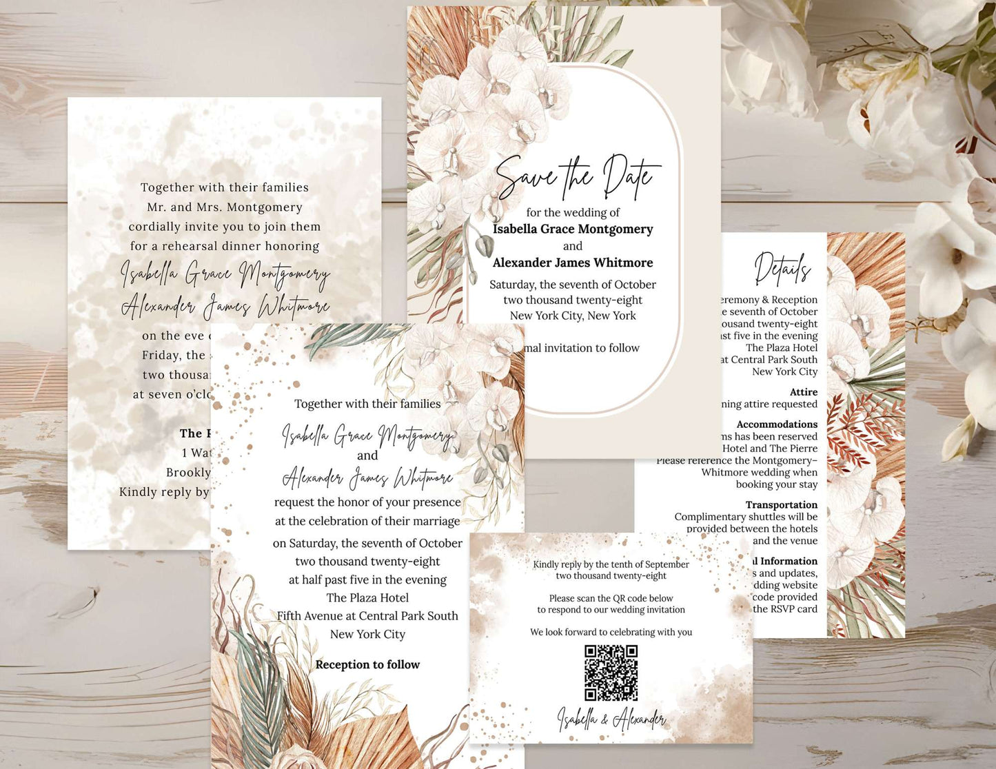 Editable Wedding Invitation | BOHO | Evite | Digital Download