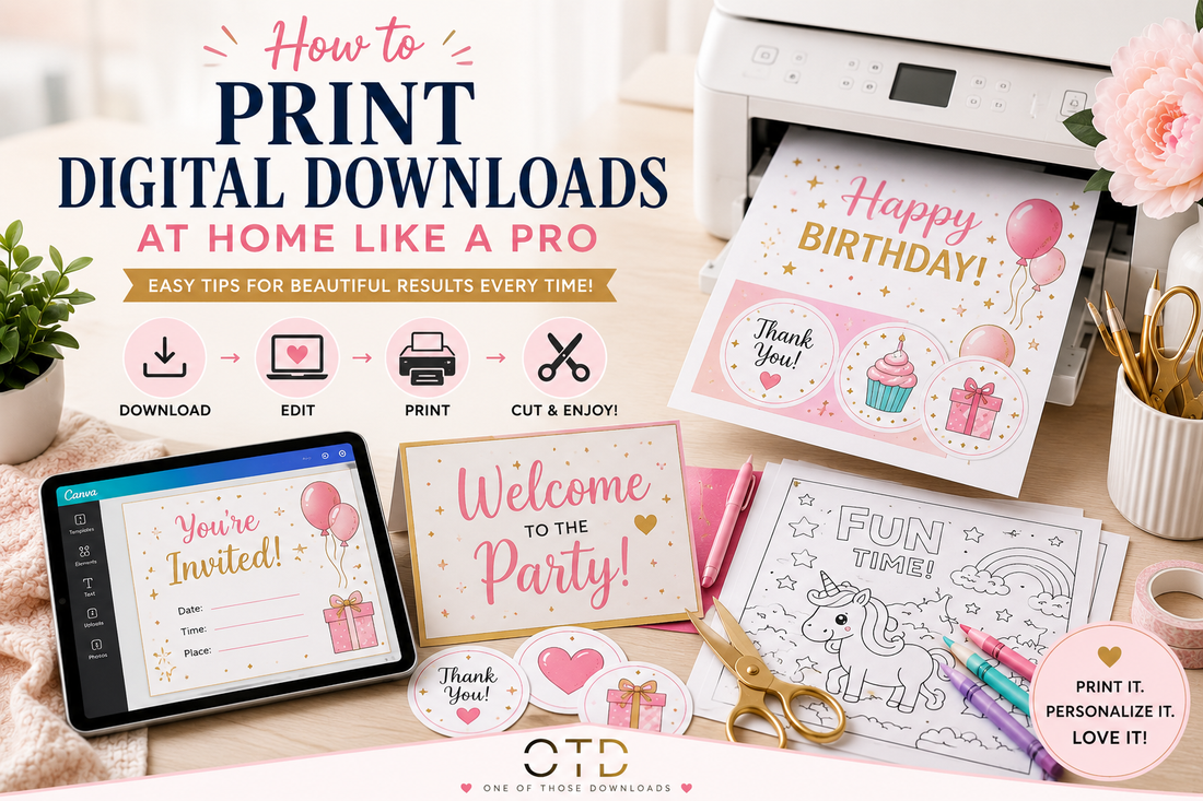 How to Print Digital Downloads at Home Like a Pro