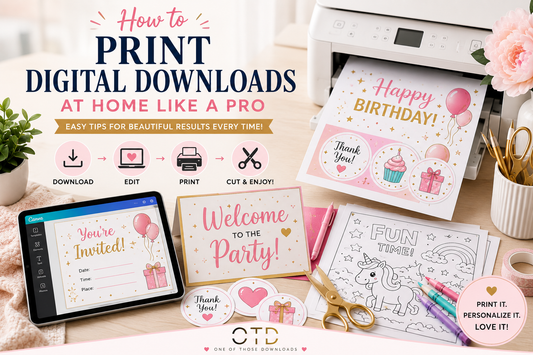 How to Print Digital Downloads at Home Like a Pro