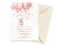 Bear and Balloons Baby shower Invitation | Instant Download