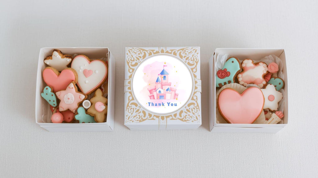 Birthday Label Template | Personalized Stickers | Pink Castle | Editable Favor Labels