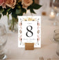 Floral Frame Editable Table Number| Printable Template | Instant Download