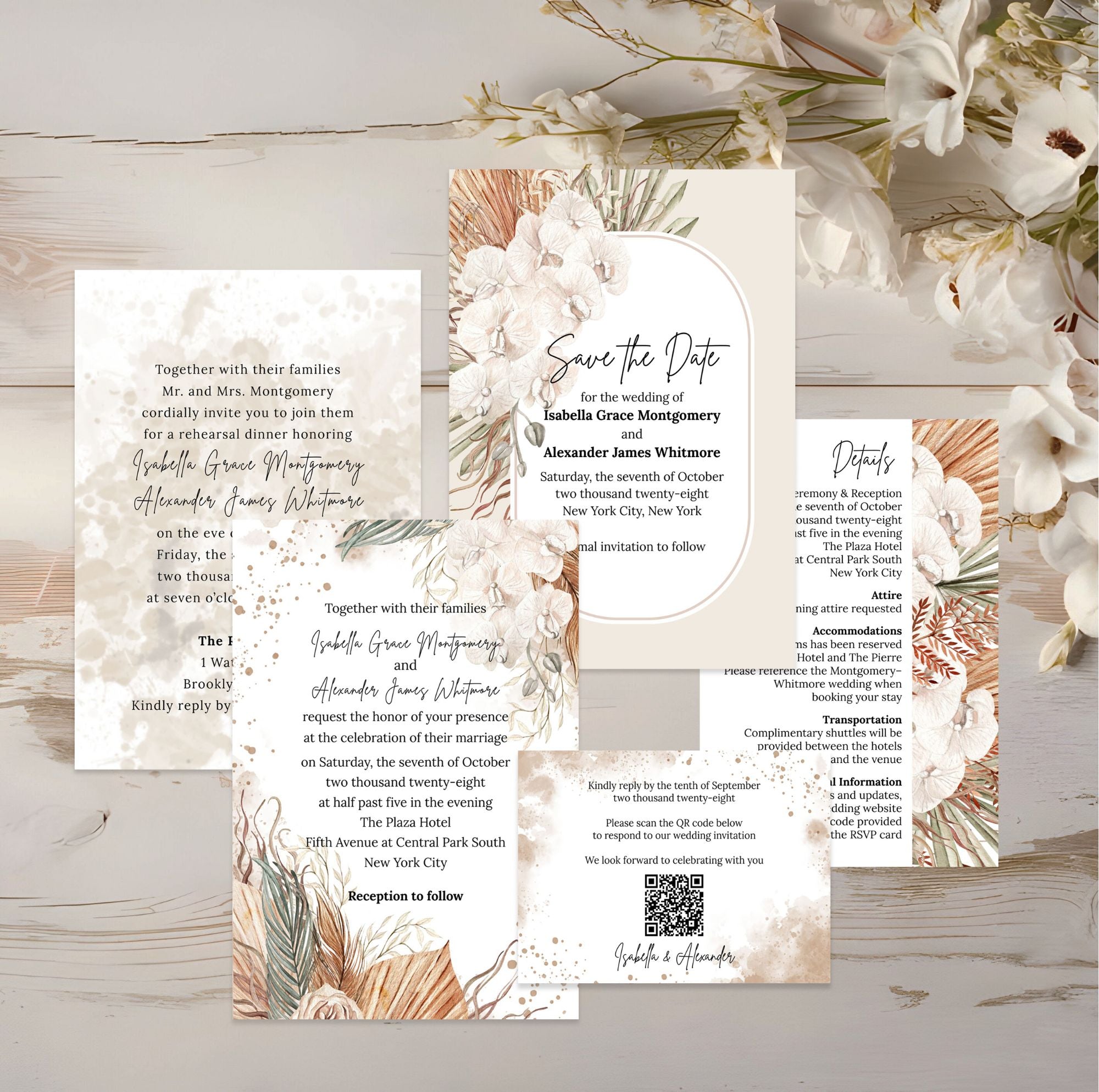 Editable Wedding Invitation | BOHO | Evite | Digital Download