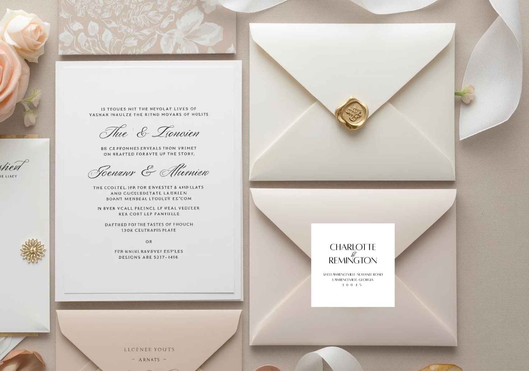 Square Frame Label | Editable Favor Labels