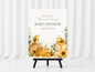 Bee & Beehive Baby Shower Welcome Sign Template | 18" x 24" Digital Download