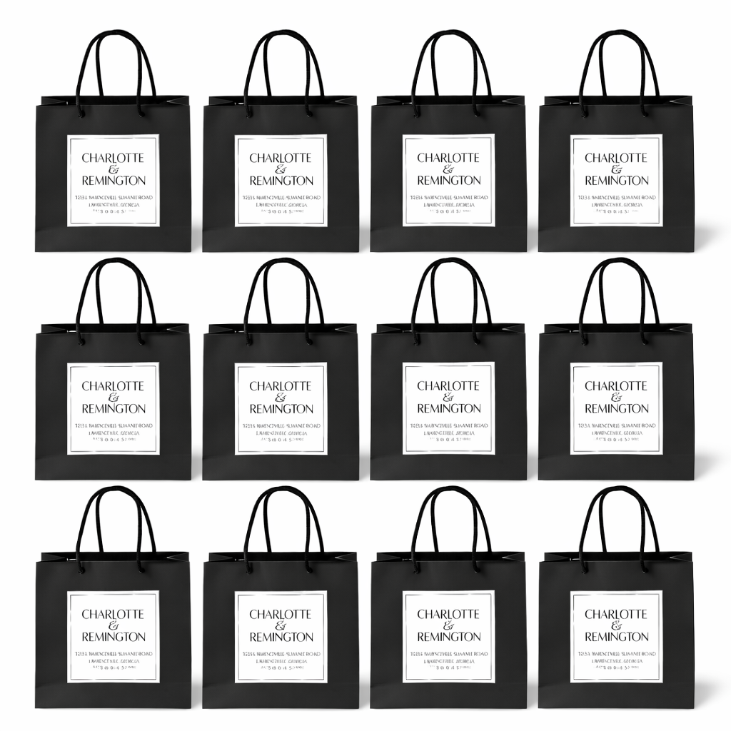 Square Frame Label | Editable Favor Labels