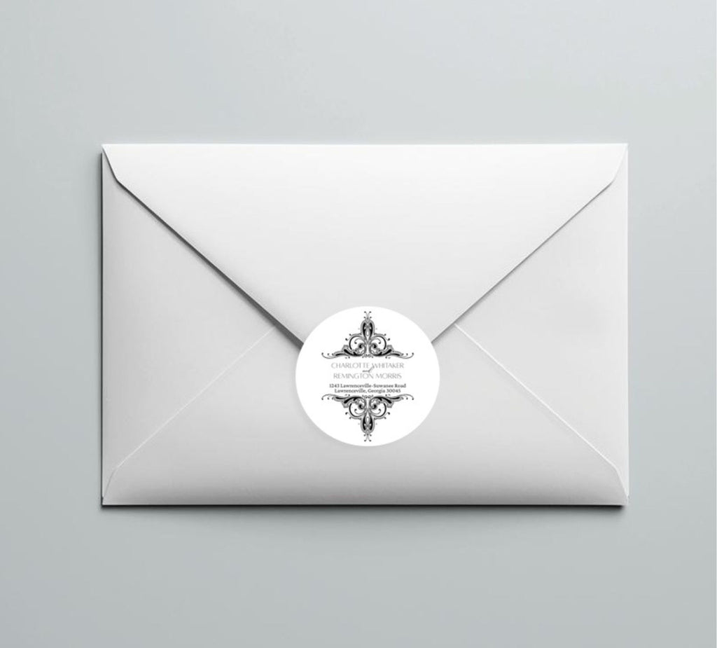 Address Label Template | Personalized Stickers for Guests | Editable Address Label