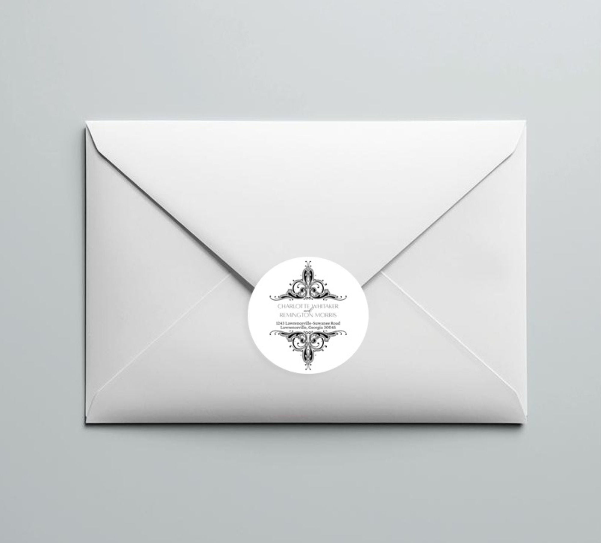 Address Label Template | Personalized Stickers for Guests | Editable Address Label