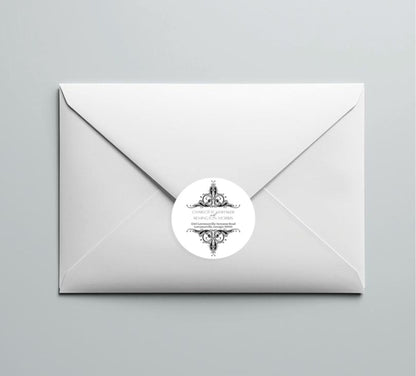 Address Label Template | Personalized Stickers for Guests | Editable Address Label