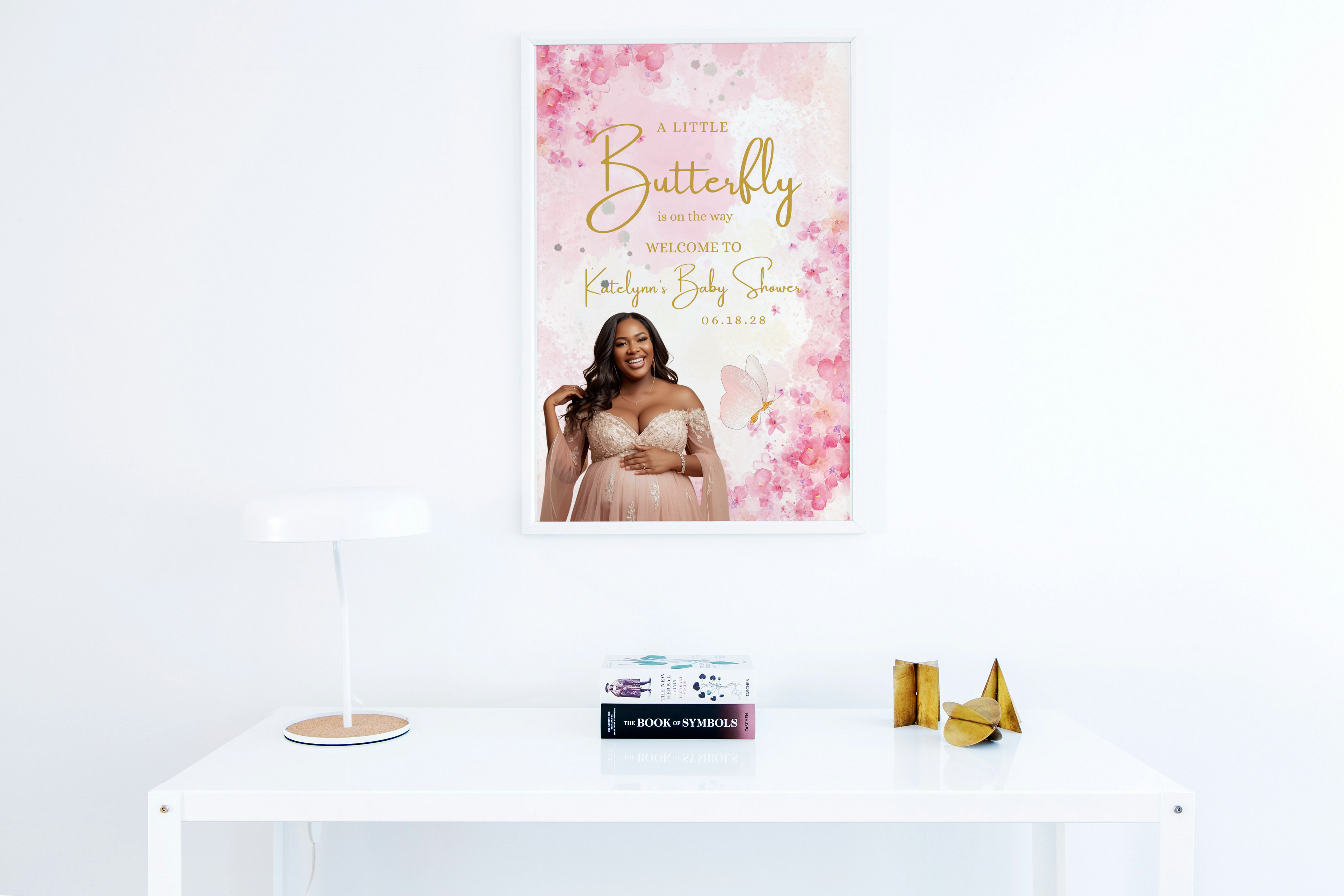 Butterfly Baby Shower Welcome Sign | Instant Download