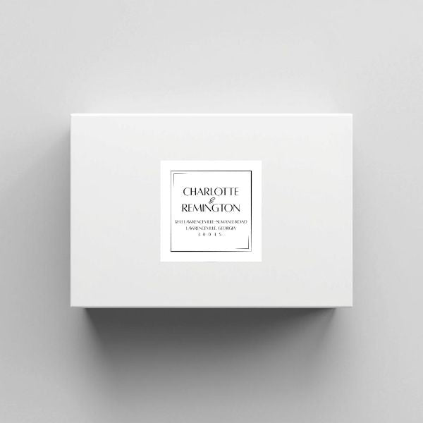 Square Frame Label | Editable Favor Labels