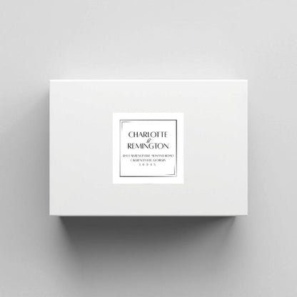 Square Frame Label | Editable Favor Labels