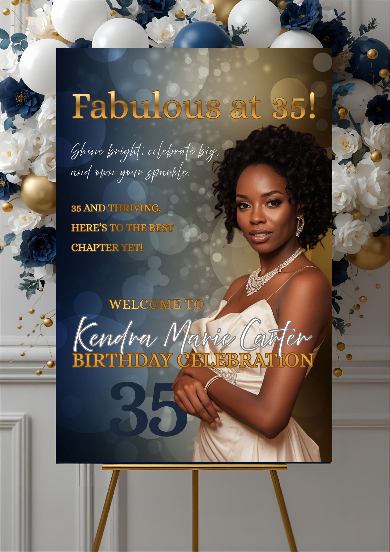 Birthday Party Sign | Editable Template | Printable Signage | Instant Download