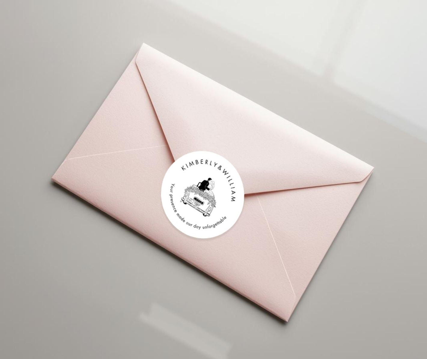 Thank You Label Template | Personalized Stickers | Editable Favor Labels