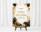 Black & Gold Fashionista Welcome Sign Template | 18" x 24" Digital Download