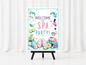 Spa Birthday Welcome Sign Template | Editable in Canva | 18" x 24" Digital Download