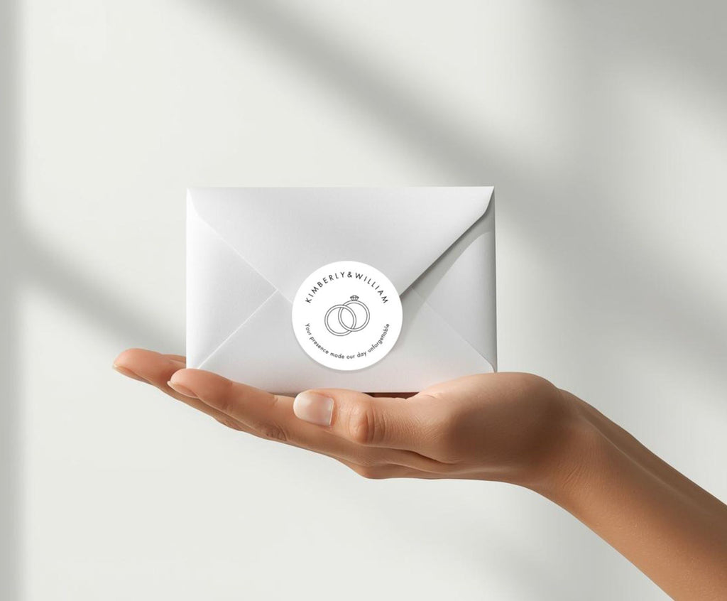 Thank You Label Template | Personalized Stickers | Editable Favor Labels