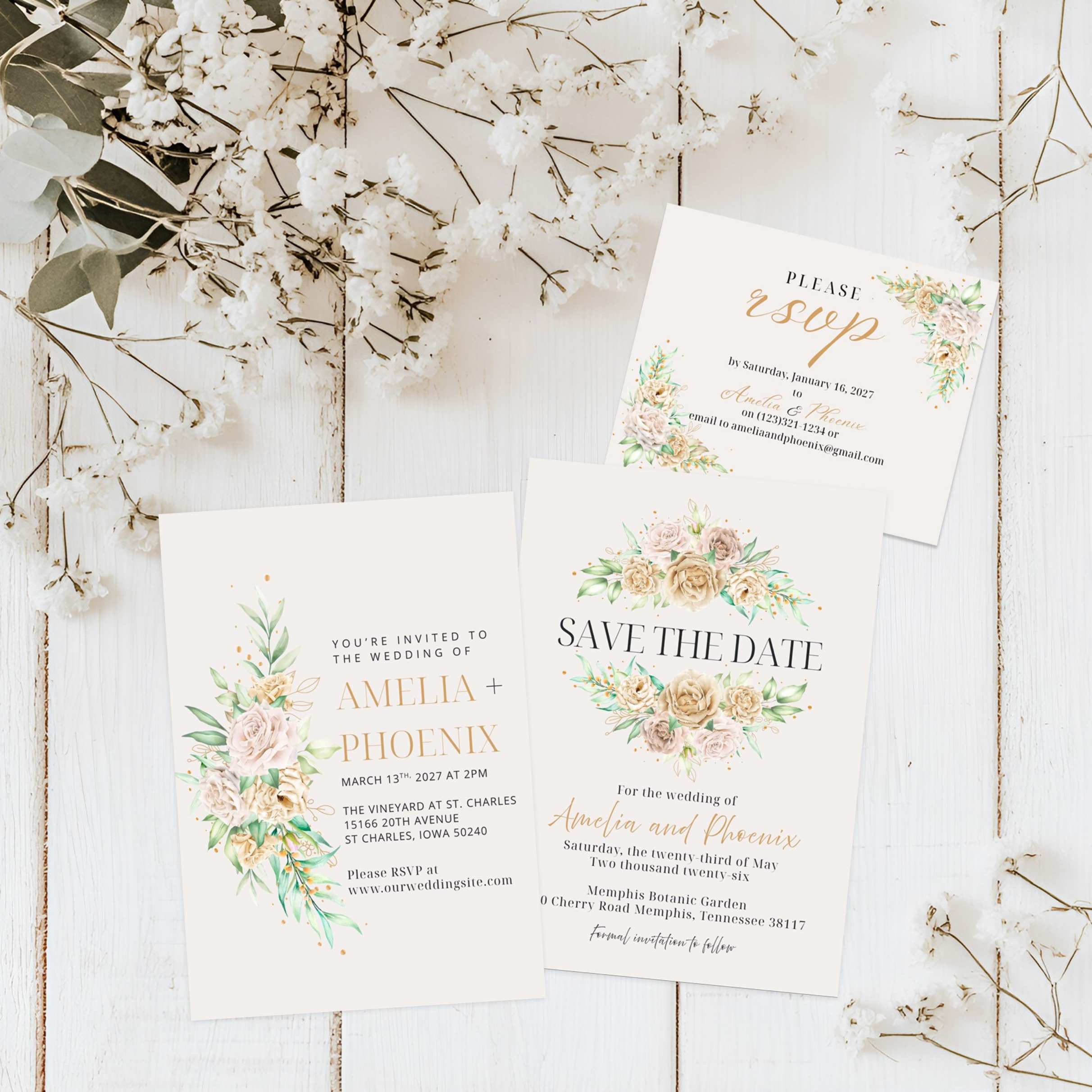 Editable Invitation | Personalize Wedding Invitations | RSVP | Editable Template| Instant Download