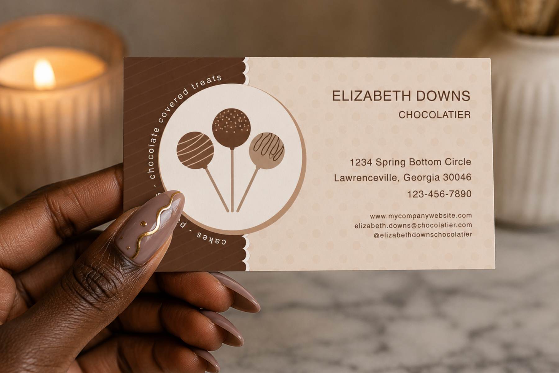 Baker Editable Business Card Template 2 | Digital Download
