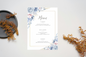 Floral Frame Menu | Digital Download