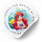 Little Mermaid Thank You Labels| Editable Download