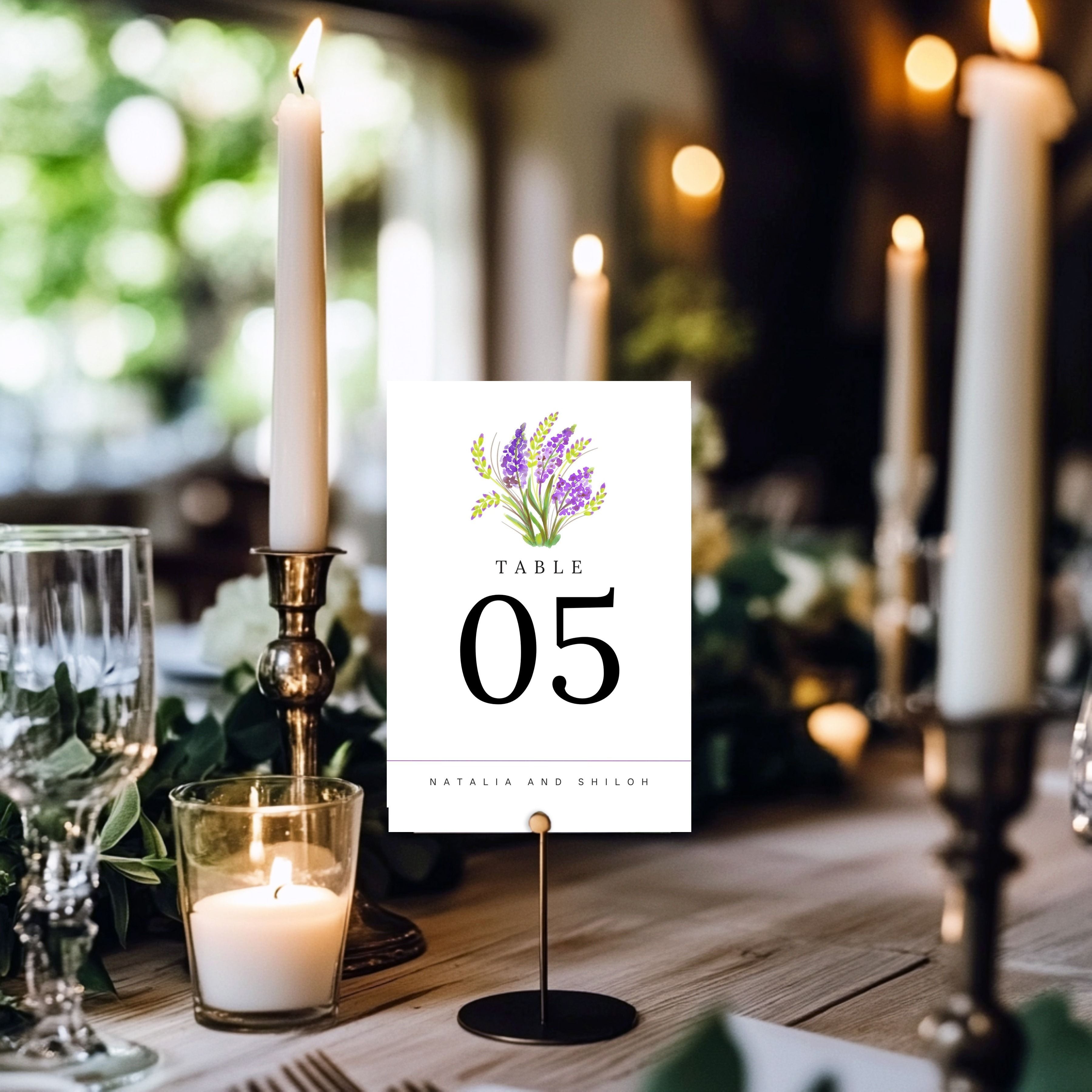 Chic Flower Table Number | Editable Template | Instant Download