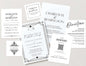 Gatsby Invitation Suite, Personalize Wedding Invitations, RSVP and Direction Cards, Downloads