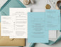 Ecru Minimalist Invitation Set| Editable Wedding Invites | Digital Downloads