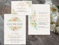 Rustic Flowers Wedding Invitation | Editable Template| Instant Download