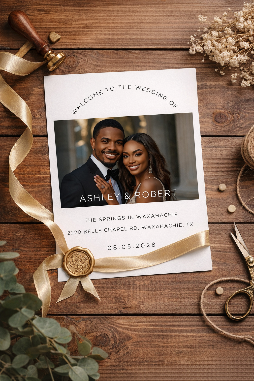 Wedding Photo Program | Instant Download