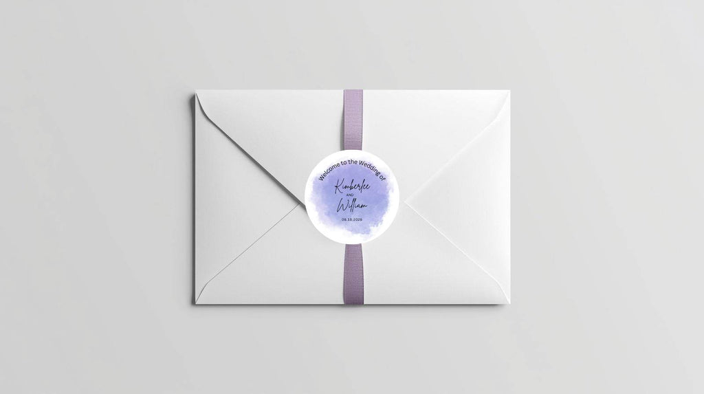 Purple Rustic Circle Label | Set of 3 | Instant Download