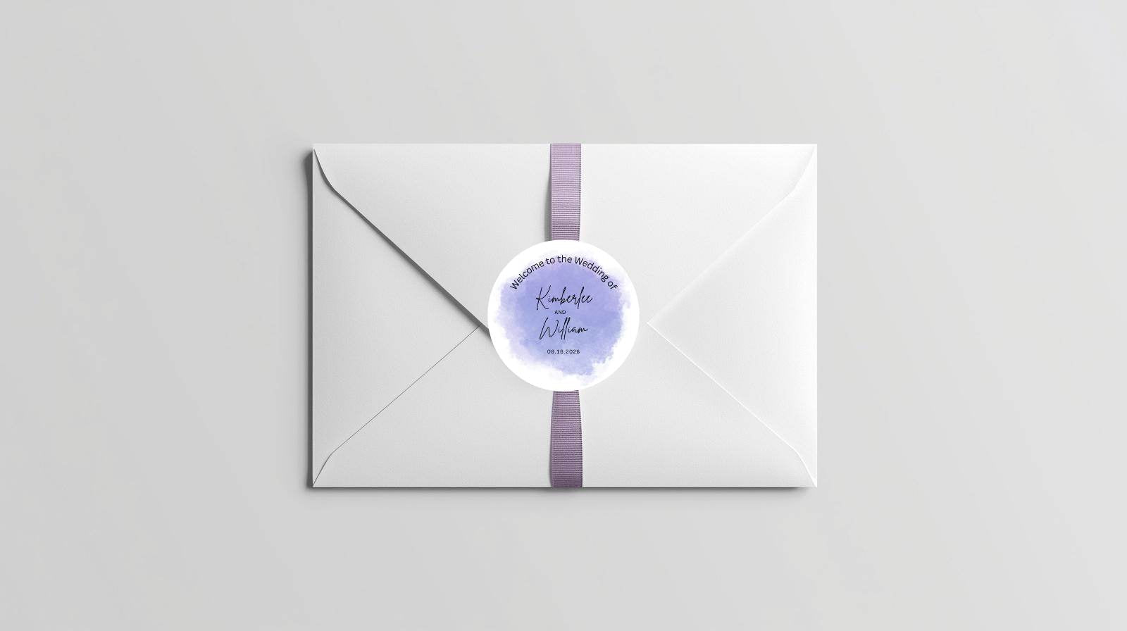 Purple Rustic Circle Label | Set of 3 | Instant Download