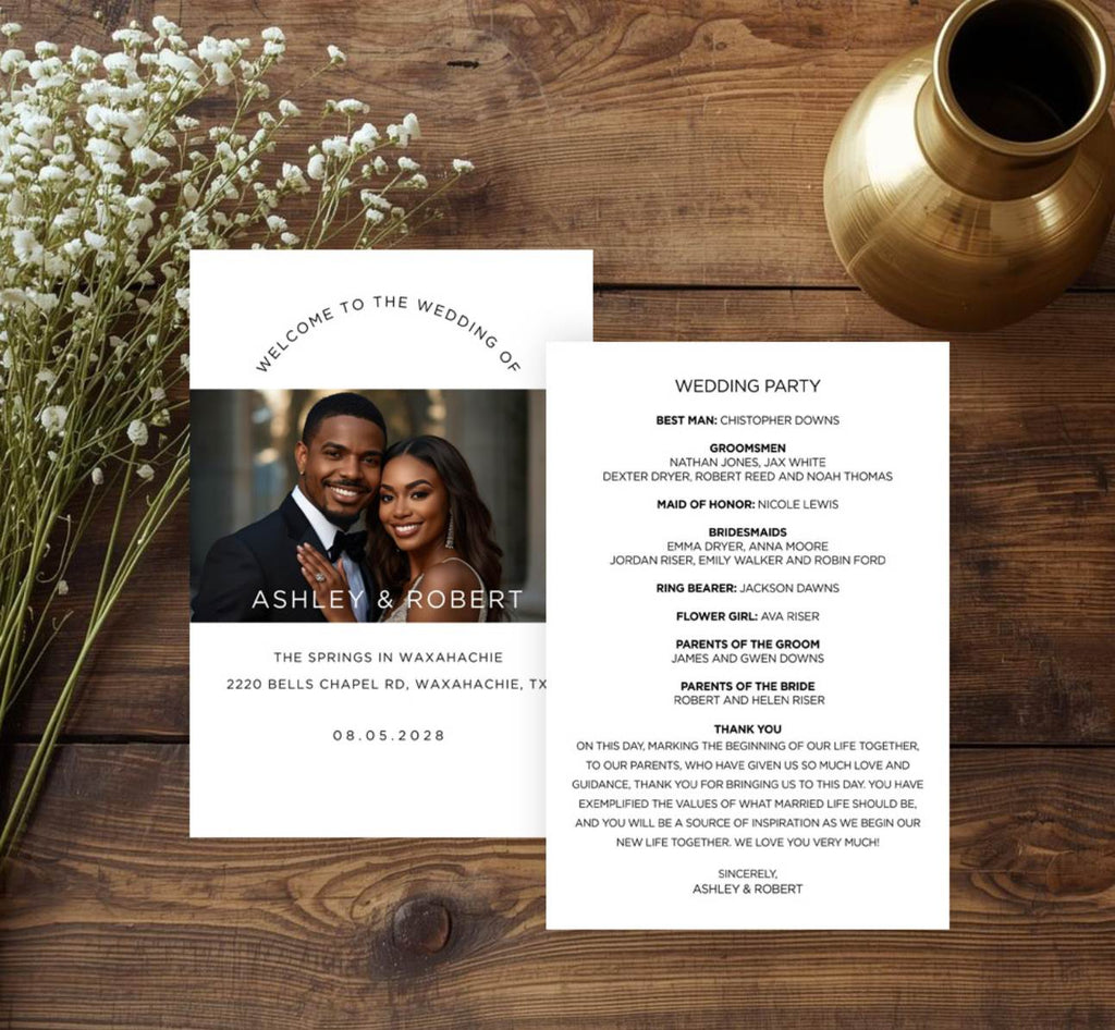 Wedding Photo Program | Instant Download